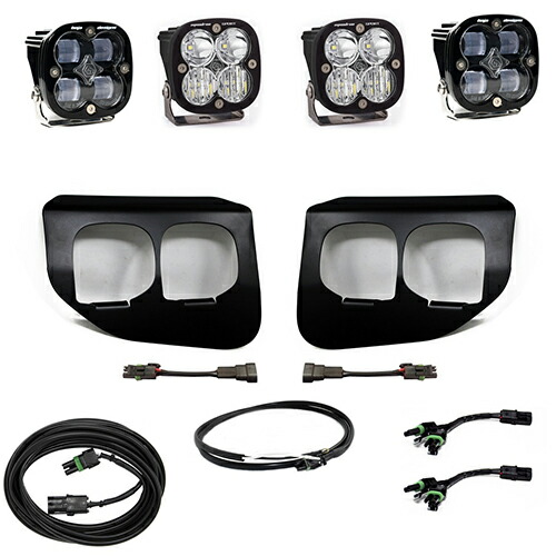 LED フォグライト キット フォード F-250 F-350 アップフィッタースイッチ付車両 2020年以降現行 Squadron SAE Sport マルチパターンライト BajaDesigns 正規品