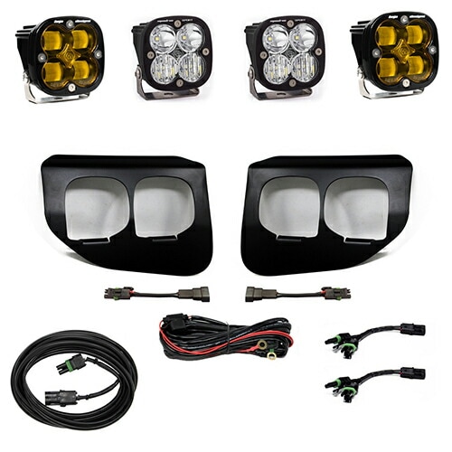 LED フォグライト キット フォード F-250 F-350 スーパーデューティー 2020年以降現行 Squadron SAE Sport マルチパターンライト アンバー BajaDesigns 正規品