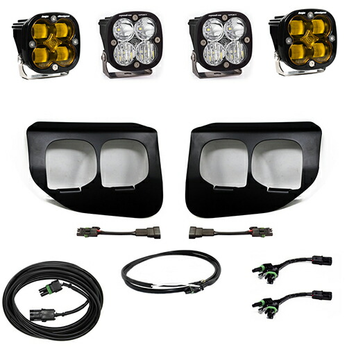 LED フォグライト キット フォード F-250 F-350 アップフィッター付車両 2020年以降現行 Squadron SAE Sport マルチパターンライト アンバー BajaDesigns 正規品