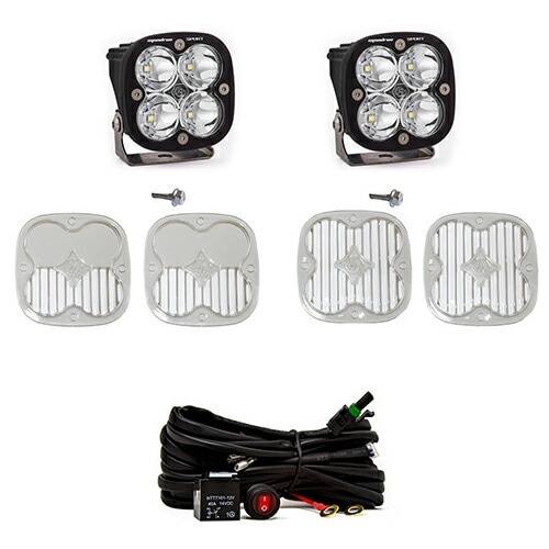 Aピラーマウント LED ライト キット フォード ブロンコ 2021年以降現行 Squadron Sport スポットライト その他照射パターンレンズ付き BajaDesigns 正規品