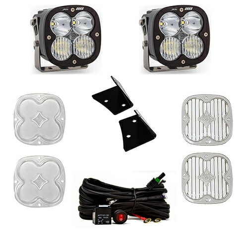 Aピラーマウント LED ライト キット ジープ JKラングラー 2007-2018年 XL80 ドライビングコンボライト その他照射パターンレンズ付き BajaDesigns 正規品