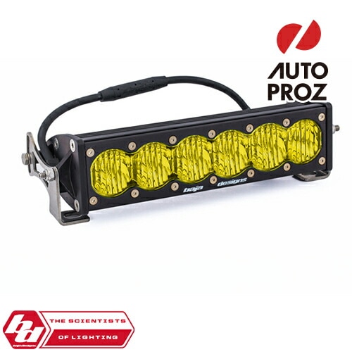 BajaDesigns 正規品 OnX6シリーズ 10インチ LED ライトバー ワイドドライビング ストレートタイプ アンバー