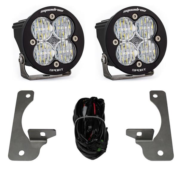 LED フォグライトキット ジープ JK ラングラー プレミアムバンパー 2007-2009年式 クリア Squadron-R Sport LEDライト ワイドコーナリング BajaDesigns バハデザイン 正規品