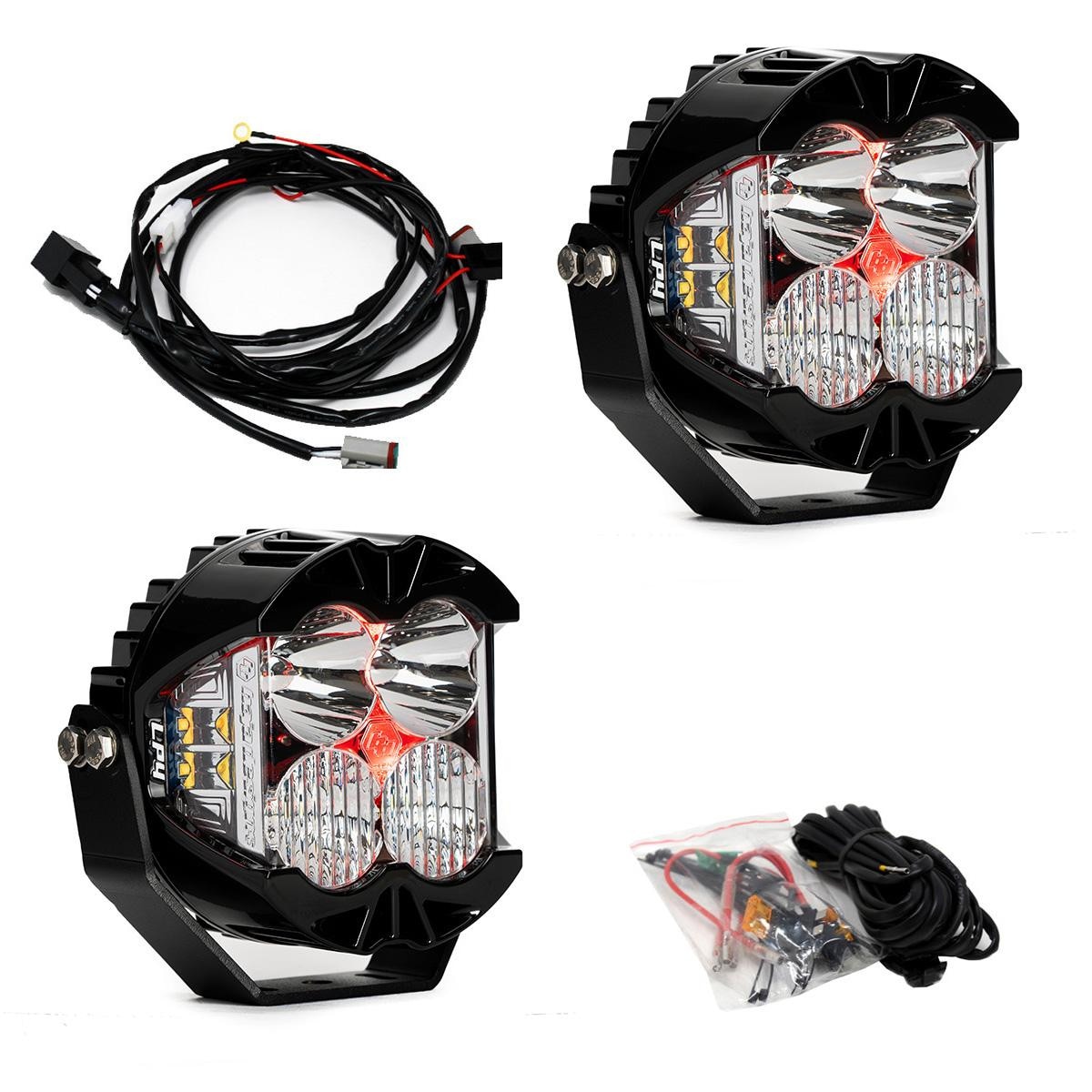 LP4 Pro 2個 補助ライト クリア バックライト レッド LEDライト ドライビングコンボ BajaDesigns バハデザイン 正規品
