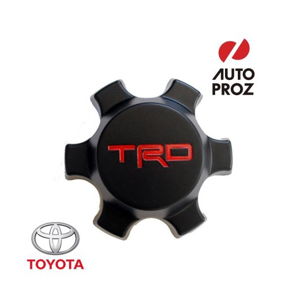 USトヨタ 純正品 TOYOTA TRDロゴ入り 16インチ ホイールセンターキャップ マットブラック 1個
