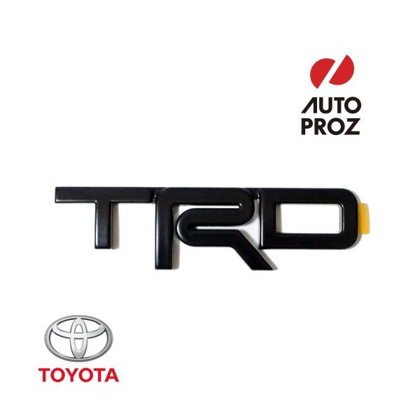 USトヨタ 純正品 TOYOTA 全年式 全車種対象 ”TRD”エンブレム ブラック