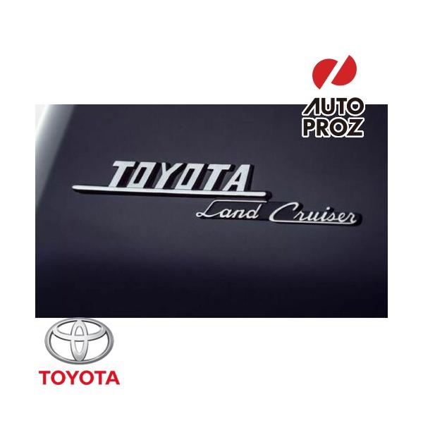 USトヨタ 純正品 TOYOTA ランクル200 / ランドクルーザー 200系 2007-2021年式 ヘリテージエディション リアピラーエンブレム 2ピース