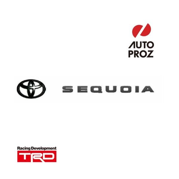 USトヨタ 純正品 TOYOTA セコイヤ タンドラ 2020-2022年式 TRD Pro ブラックアウト エンブレム オーバーレイ ツヤあり