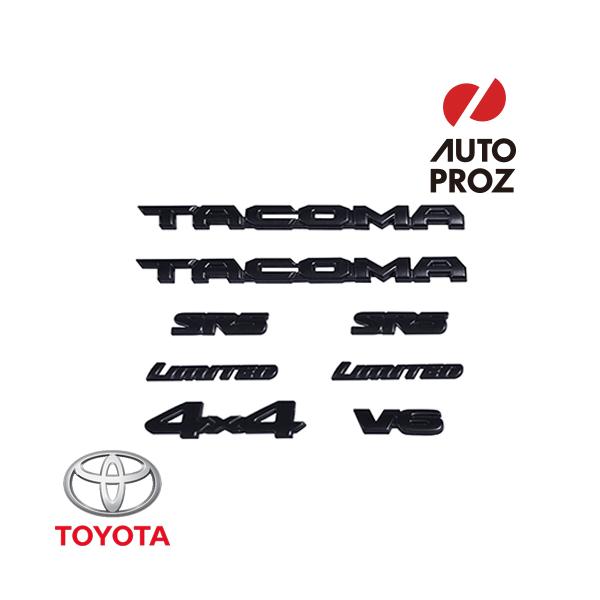 USトヨタ 純正品 TOYOTA タコマ 2018-2023年式 オーバーレイエンブレム ブラック