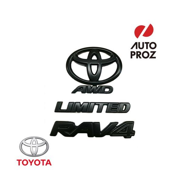 USトヨタ 純正品 TOYOTA RAV4 リミテッド AWD 2019年式以降現行 ブラックアウト エンブレム オーバーレイ