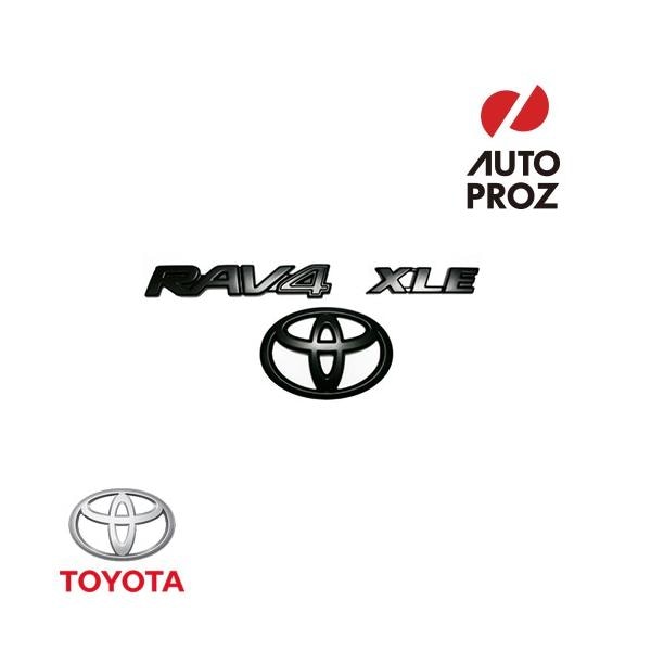 USトヨタ 純正品 TOYOTA RAV4 XLE 2019年式以降現行 ブラックアウト エンブレム オーバーレイ