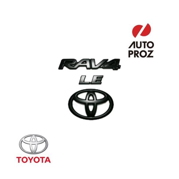 USトヨタ 純正品 TOYOTA RAV4 LE 2019年式以降現行 ブラックアウト エンブレム オーバーレイ