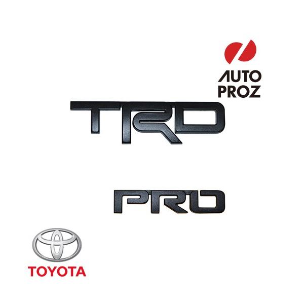 USトヨタ 純正品 TOYOTA タコマ 4ランナー “TRD Pro” エンブレム ツヤなしブラック