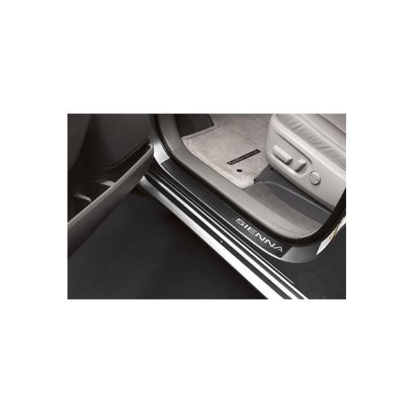 USトヨタ 純正品 TOYOTA シエナ 2011-2020年式 ドアシルプロテクター スカッフプレート/キッキングプレート 2枚