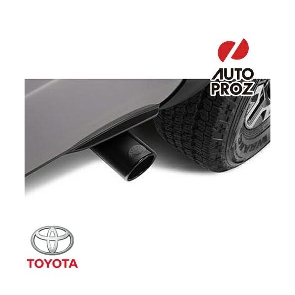 エキゾーストチップ マフラーカッター シングルウォール ブラッククロム USトヨタ 純正品