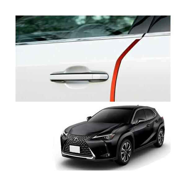 ドアエッジガード レクサス UX 250h 2019年式以降現行 キャビア(223) USレクサス 純正品