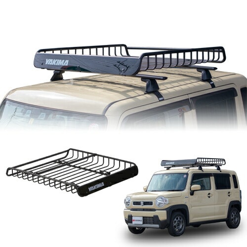 ルーフラック ルーフバスケット メガウォーリアー 122cm x 132cm x 16.5cm スズキ ハスラー 2020年式以降現行 YAKIMA ヤキマ 正規品