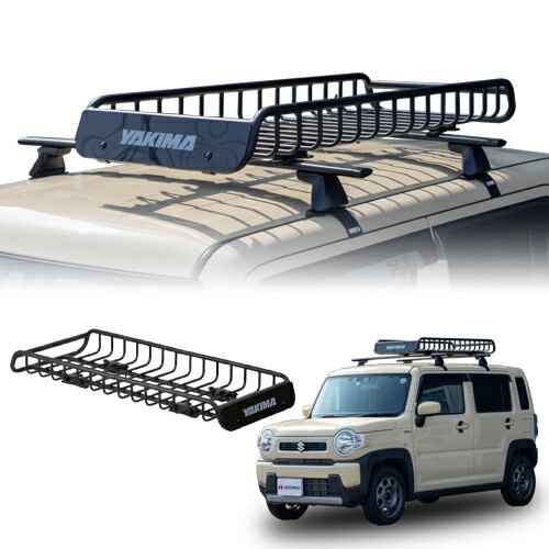 ルーフラック ルーフバスケット スキニーウォーリアー 58cm x 147cm x 16.5cm スズキ ハスラー 2020年式以降現行 YAKIMA ヤキマ 正規品
