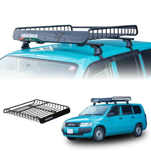 ルーフラック ルーフバスケット メガウォーリアー 122cm x 132cm x 16.5cm トヨタ プロボックス 2002年式以降現行 YAKIMA ヤキマ 正規品