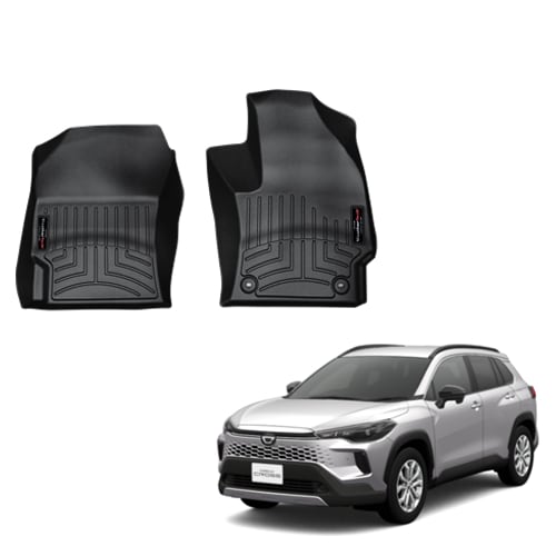 フロアマット トヨタ カローラ クロス ハイブリッド 2WD 2021年以降現行 1列目 フロアライナー ブラック WeatherTech ウェザーテック 正規品