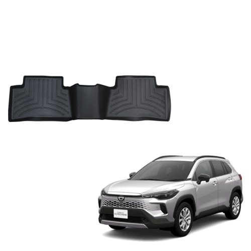 フロアマット トヨタ カローラ クロス ハイブリッド 2WD 2021年以降現行 2列目 フロアライナー ブラック WeatherTech ウェザーテック 正規品