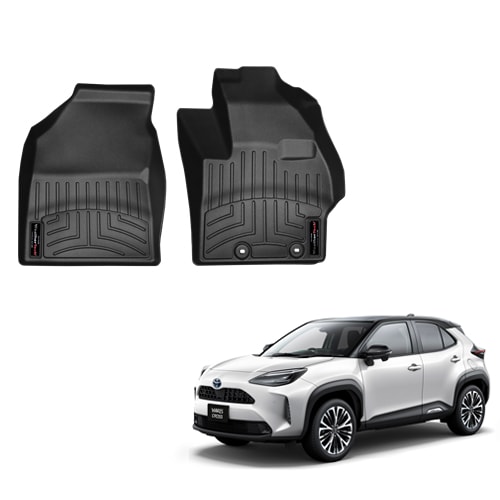 フロアマット トヨタ ヤリス クロス ハイブリッド AWD 2023年以降現行 1列目 フロアライナー ブラック WeatherTech ウェザーテック 正規品