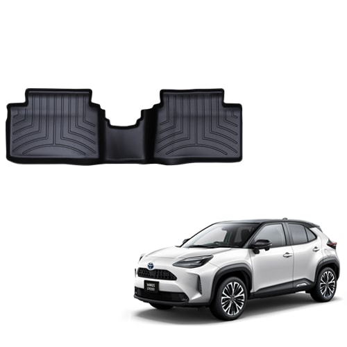 フロアマット トヨタ ヤリス クロス ハイブリッド AWD 2023年以降現行 2列目 フロアライナー ブラック WeatherTech ウェザーテック 正規品