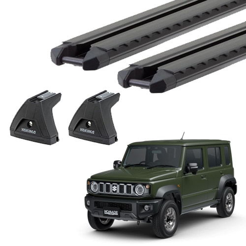 ベースキャリア スズキ ジムニー JB64 ジムニーシエラ JB74 ジムニーノマド JC74 2018年式以降現行 110mmガーターマウント TrimHDバー セット YAKIMA ヤキマ 正規品