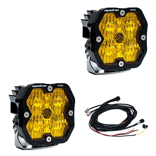LED ワイドコーナリング ライト Squadron 2.0 Pro 2個 アンバー BajaDesigns バハデザイン 正規品