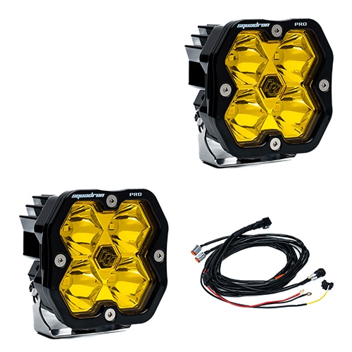 LED スポット ライト Squadron 2.0 Pro 2個 アンバー BajaDesigns バハデザイン 正規品