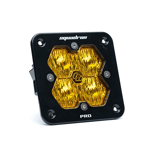 LED ワイドコーナリング ライト Squadron 2.0 Pro フラッシュマウント 1個 アンバー BajaDesigns バハデザイン 正規品