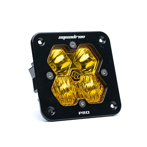 LED ドライビングコンボ ライト Squadron 2.0 Pro フラッシュマウント 1個 アンバー BajaDesigns バハデザイン 正規品