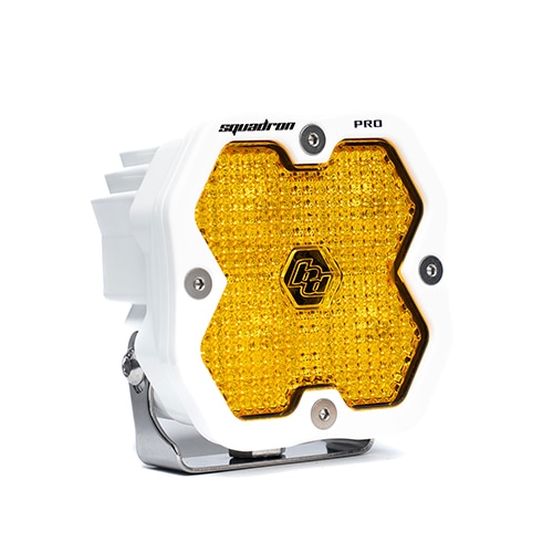 LED シーン ライト Squadron 2.0 Pro 1個 アンバー 本体カラー：ホワイト BajaDesigns バハデザイン 正規品