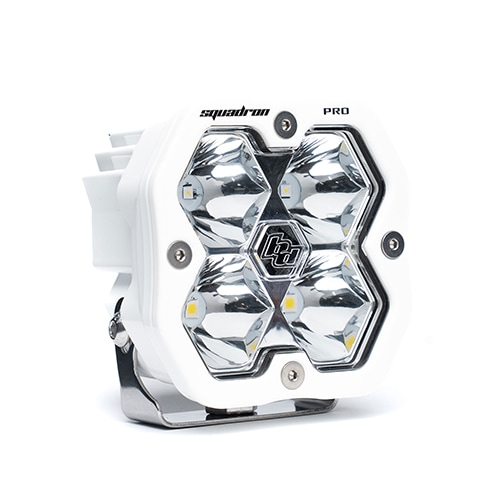 LED スポット ライト Squadron 2.0 Pro 1個 本体カラー：ホワイト BajaDesigns バハデザイン 正規品