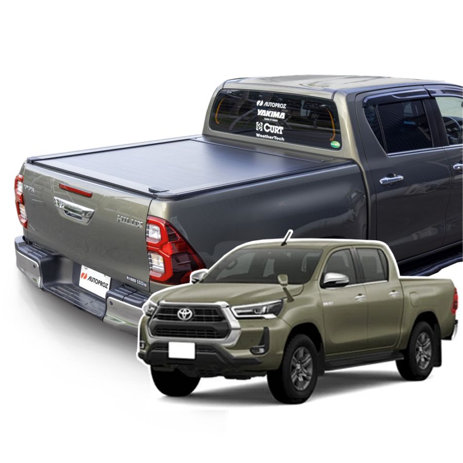 シャッター式 トノカバー トヨタ ハイラックス GUN125型 2015年以降現行 Tスロット ロック付き ブラック オートプロズ オリジナル