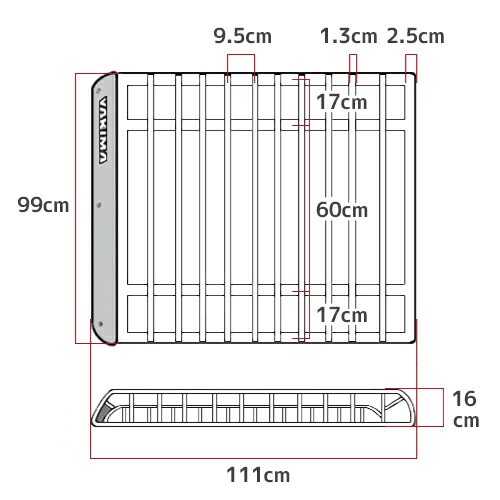 ルーフラック ルーフバスケット ロードウォーリアー 99cm x 112cm x 16.5cm YAKIMA ヤキマ 正規品