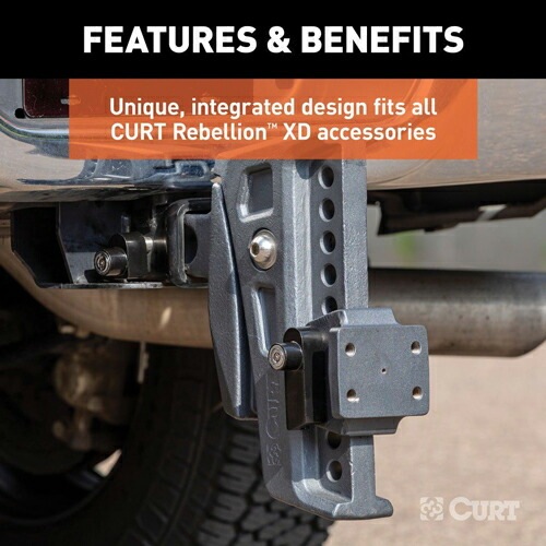 REBELLION XD 固定ブラケット ロック2個セット 2インチor2.5インチ角 CURT 正規品