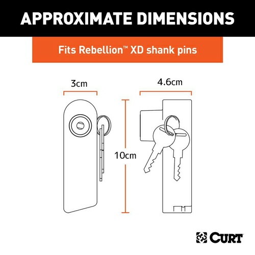 REBELLION XD 固定ブラケット ロック1個 CURT 正規品