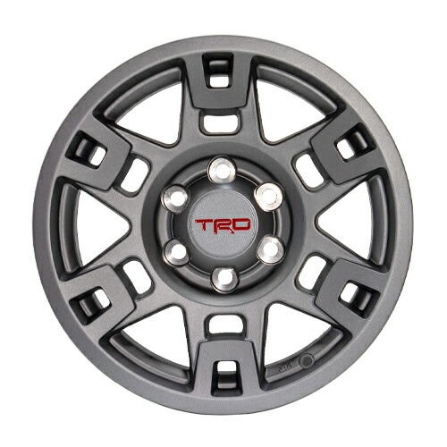USトヨタ 純正品 FJクルーザー タコマ 4ランナー 215サーフ TRD 17インチ アルミホイール 1本 ガンメタ センターキャップ付 JWL規格刻印有