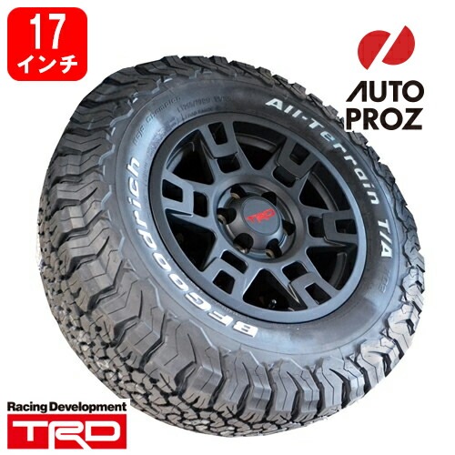 USトヨタ 純正品 TRD 17インチ マットブラック タイヤホイール4本 FJクルーザー 215sufe JWL刻印 BFGoodrich All-TerrainT/A KO2 265/70R17