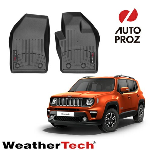 フロアマット ジープ レネゲード 2014年式以降現行 1列目 フロアライナー ブラック WeatherTech 正規品