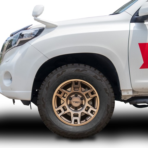 USトヨタ 純正品 TRD 17インチホイール ブロンズ 5本セット 150系プラド FJクルーザー 215サーフ JWL刻印あり