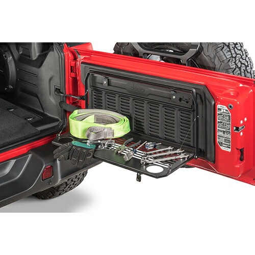 USジープ/MOPAR 純正品 JEEP JLラングラー テールゲートテーブル カップホルダー付き