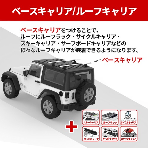 延長用 エクステンション CURT製 ルーフラック ルーフバスケット 18115