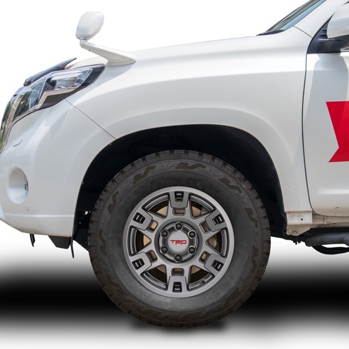 USトヨタ 純正品 FJクルーザー タコマ サーフ215 TRD 17インチ アルミホイール 5本セット ガンメタ センターキャップ付 JWL規格刻印あり