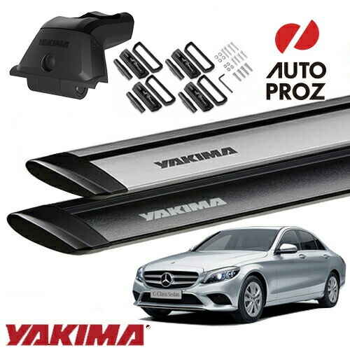 YAKIMA 正規品 メルセデスベンツ Cクラスセダン W205型 フィックスポイント付き車両 スカイラインタワー ランディングパッド22 ジェットストリームバーS