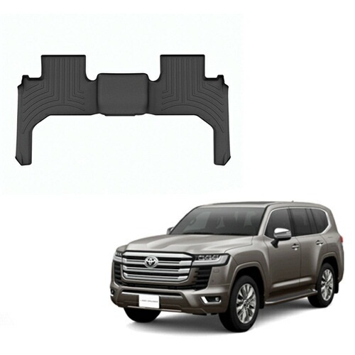 フロアマット トヨタ ランクル300 7人乗り 2021年以降現行 2列目 フロアライナー ブラック WeatherTech ウェザーテック 正規品