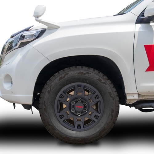 USトヨタ 純正品 TRD 17インチホイール マットブラック 4本セット 150系プラド FJクルーザー 215サーフ JWL刻印あり