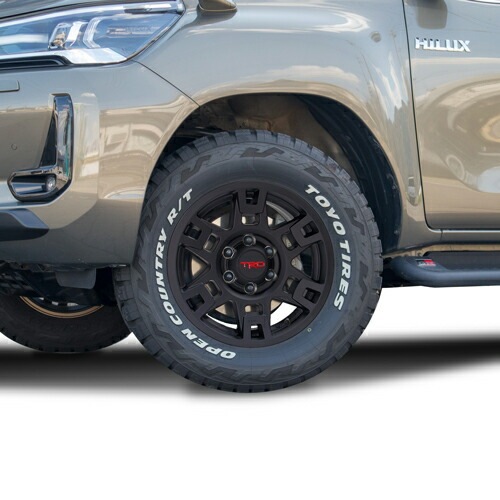 USトヨタ 純正品 TRD 17インチホイール マットブラック 4本セット 150系プラド FJクルーザー 215サーフ JWL刻印あり