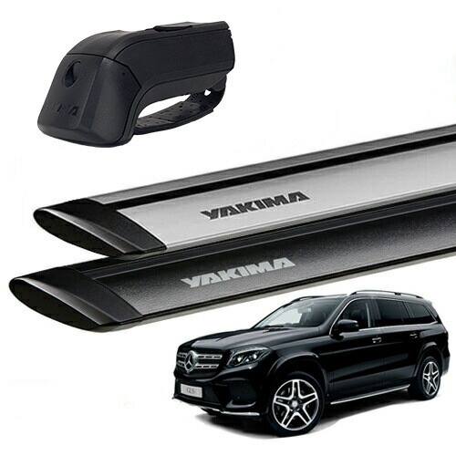 ベースキャリアセット YAKIMA 正規品 メルセデスベンツ GLS X166 2015-2019年 ルーフレールあり ティンバーライン ジェットストリームバーM